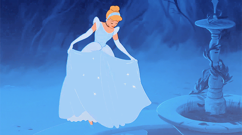 Movie Cinderella (1950) Cinderella Disney Fantasy Gif. 