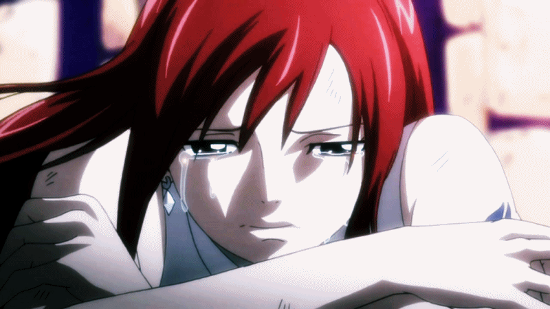 Erza cry