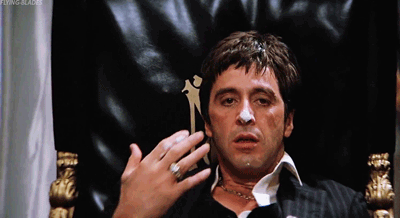 Gif Di Cocaina Scarface 70 s Al Pacino R popculturechat