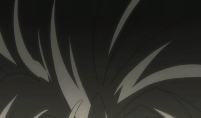 anime black and white king of despair gif