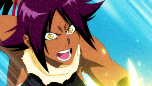 Download Yoruichi Shih in Anime Bleach Gif Gif Abyss