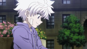 Killua Zoldyck — Evening Smile (Hunter x Hunter GIF) - Gif Abyss