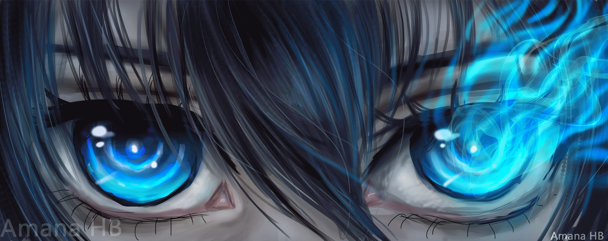 10 Anime Eyes by Amana_HB - Gif Abyss