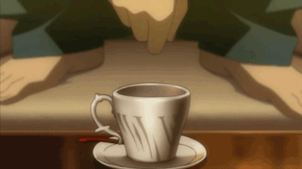 Joeschmos Gears and Grounds Omake Gif Anime  Osake wa Fuufu ni Natte  Kara  Episode 7  Chisato Sips Irish Coffee