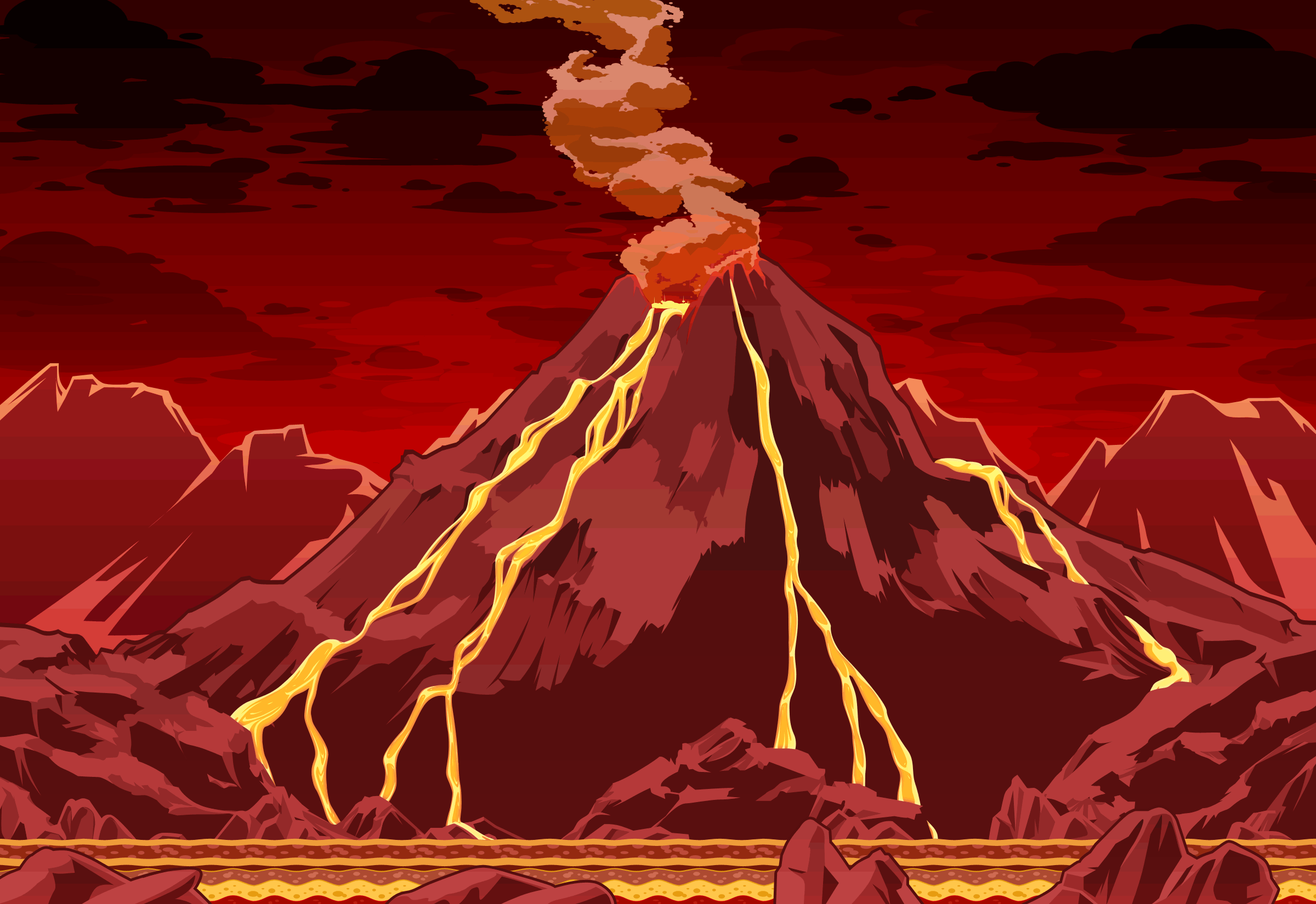 Volcano Gif
