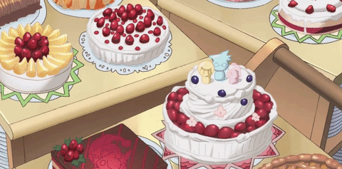 Anime Food Matcha Cake GIF  GIFDBcom