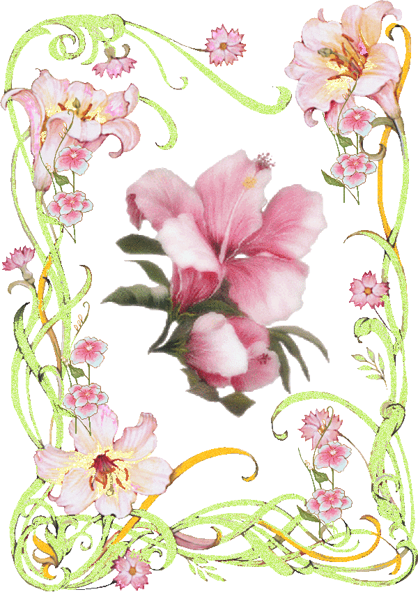 lovely flower frame