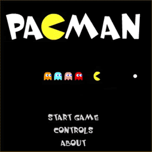 Pacman Game Over Space To Restart GIF