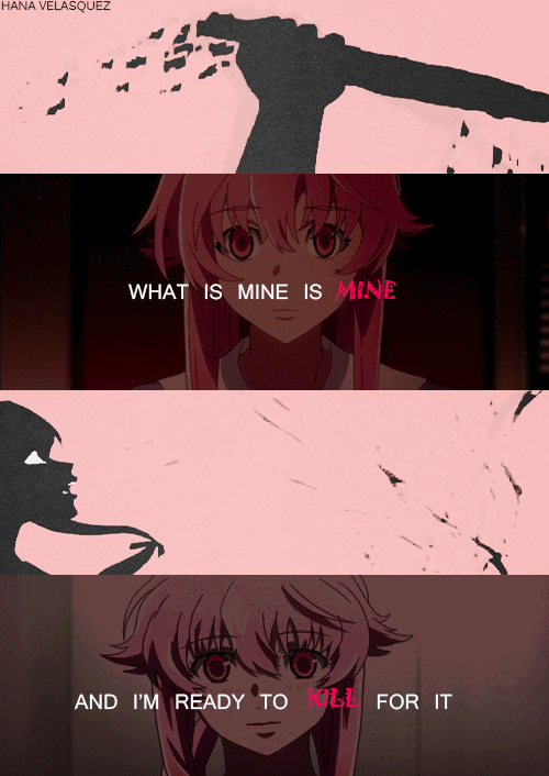 Download Future Diary Anime Mirai Nikki Gif Gif Abyss