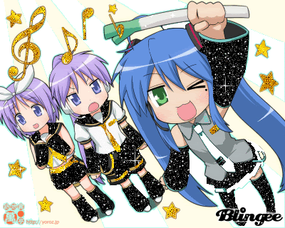 Lucky star Gif - Anime Icon (38123094) - Fanpop