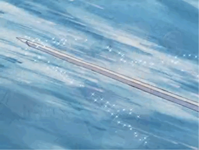 Astounding Anime Sky Reflected In Water GIF | GIFDB.com