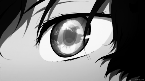 White Anime Eyes Gif