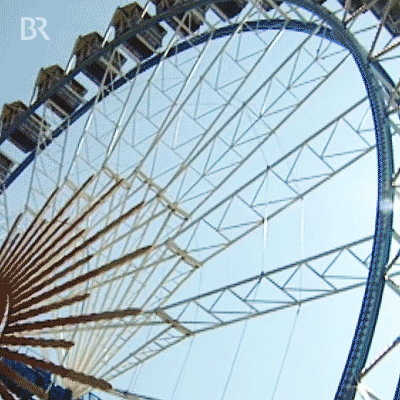 Download Amusement Park Man Made Ferris Wheel Gif