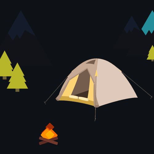 Artistic Camping Gif