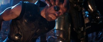 Thor Strikes: Chris Hemsworth’s Epic Moment in Avengers: Infinity War GIF