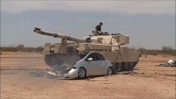 Tank Moving Car