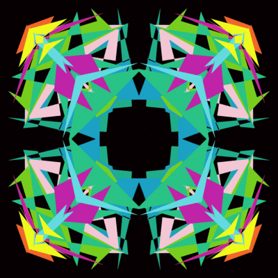 Animated kaleidoscope #13 by Mimosa