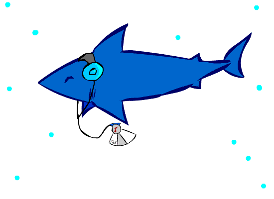 shark fin animated gif