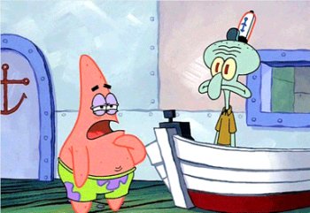Patrick vs. Squidward: Awkward Shift (SpongeBob GIF) - Gif Abyss