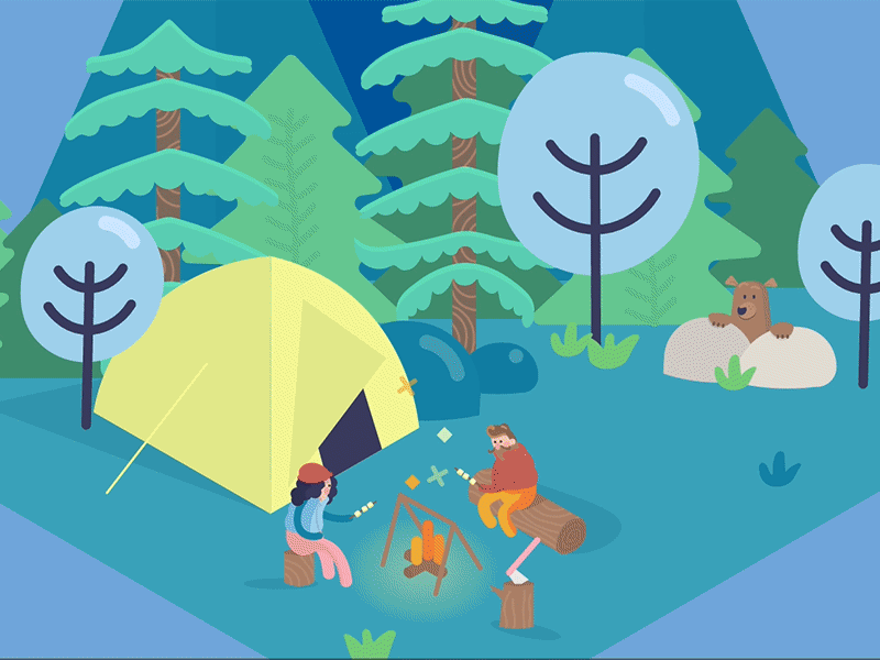 Artistic camping Gif