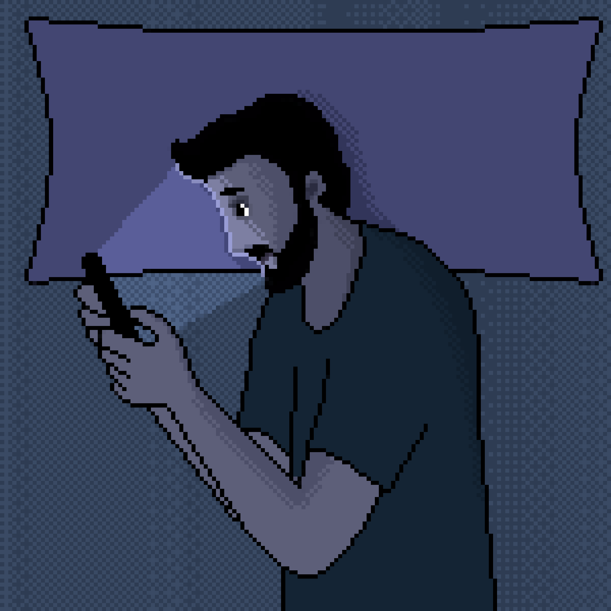 Scrolling before bed