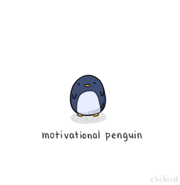 Motivational Penguin - You Can Do It!