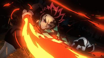 Tanjiro’s Fiery Blade: Demon Slayer’s Flame in Motion - Gif Abyss