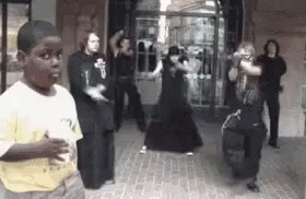 goths are dancing industrial dance