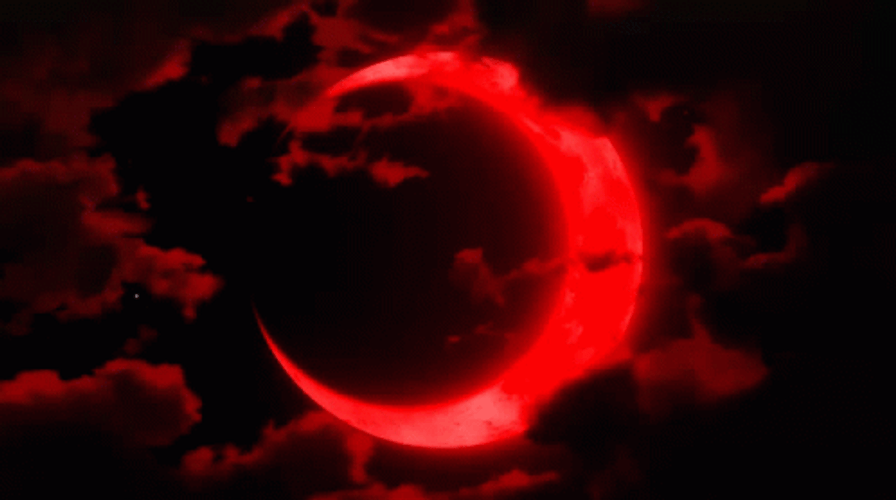 Red Crescent Moon Gif