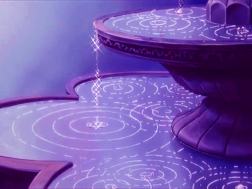 Purple Fountain Aesthetic Gif