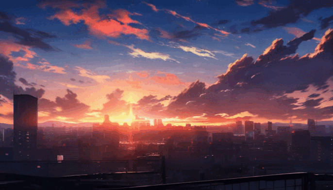 LOFI City Illustration, Anime Manga Style Background Wallpaper Design,  Skyscrapes, Generative AI Stock Illustration - Illustration of character,  space: 280191153