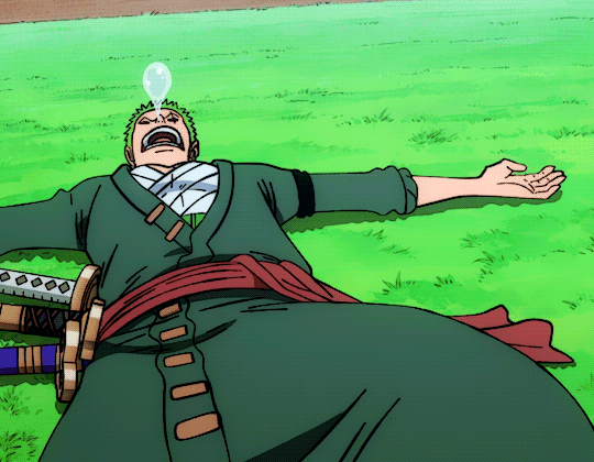 Zoro's Nap Time – One Piece Anime GIF