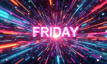 Download Friday Neon Digital Art Celebration Gif by robokoboto - Gif Abyss