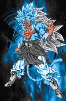 Dragon Ball AF - Goku SS3 Ascends to Super Saiyan 5 - Gif Abyss