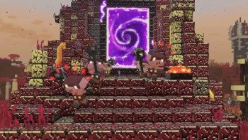 Nether Portal Blast — Animated Minecraft Explosion GIF - Gif Abyss