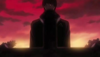 Light's Last Scene — Ryuk Watches the Funeral (Death Note 2006) - Gif Abyss