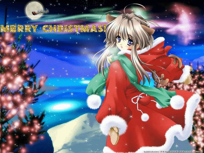 Anime Merry Christmas Gif - IceGif