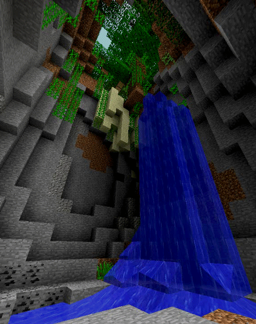 Minecraft Waterfall