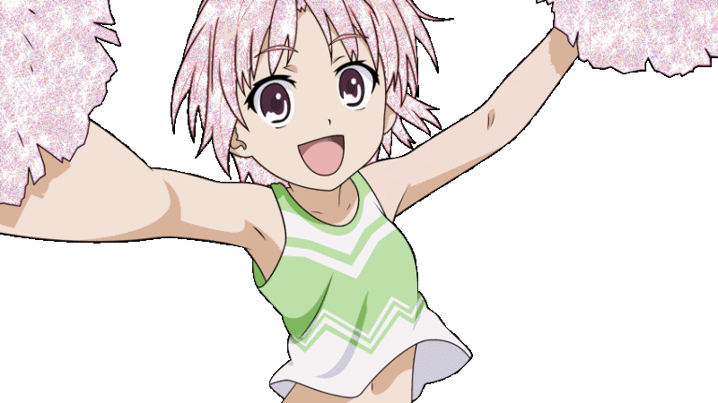 Cheering anime gif