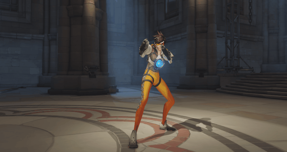 Video Game Overwatch Tracer (Overwatch) Gif. 