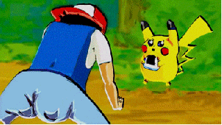 Ash twerking is disturbing Pikachu