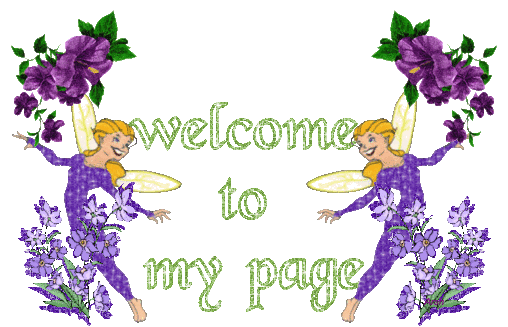 welcome to my page glitter