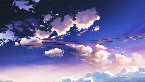 Clouds gif and 5 centimeters per second gif anime 783423 on animeshercom