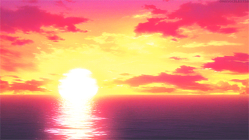 Sunset Anime Girl Animated Picture Codes and Downloads #124186418,744148829  | Blingee.com