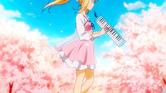 Anime Your Lie in April Gif. 