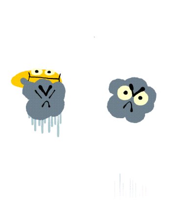 Cheeky Sun vs. Grumpy Clouds — Funny Animated GIF - Gif Abyss