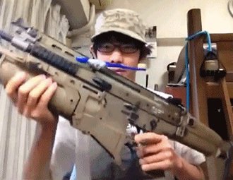 Download Military Rifle Weapon Man Made Assault Rifle Gif