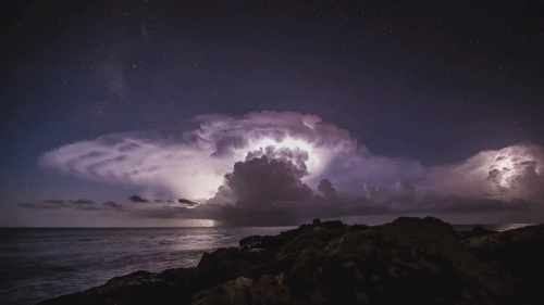 Storm off the coast of Florida