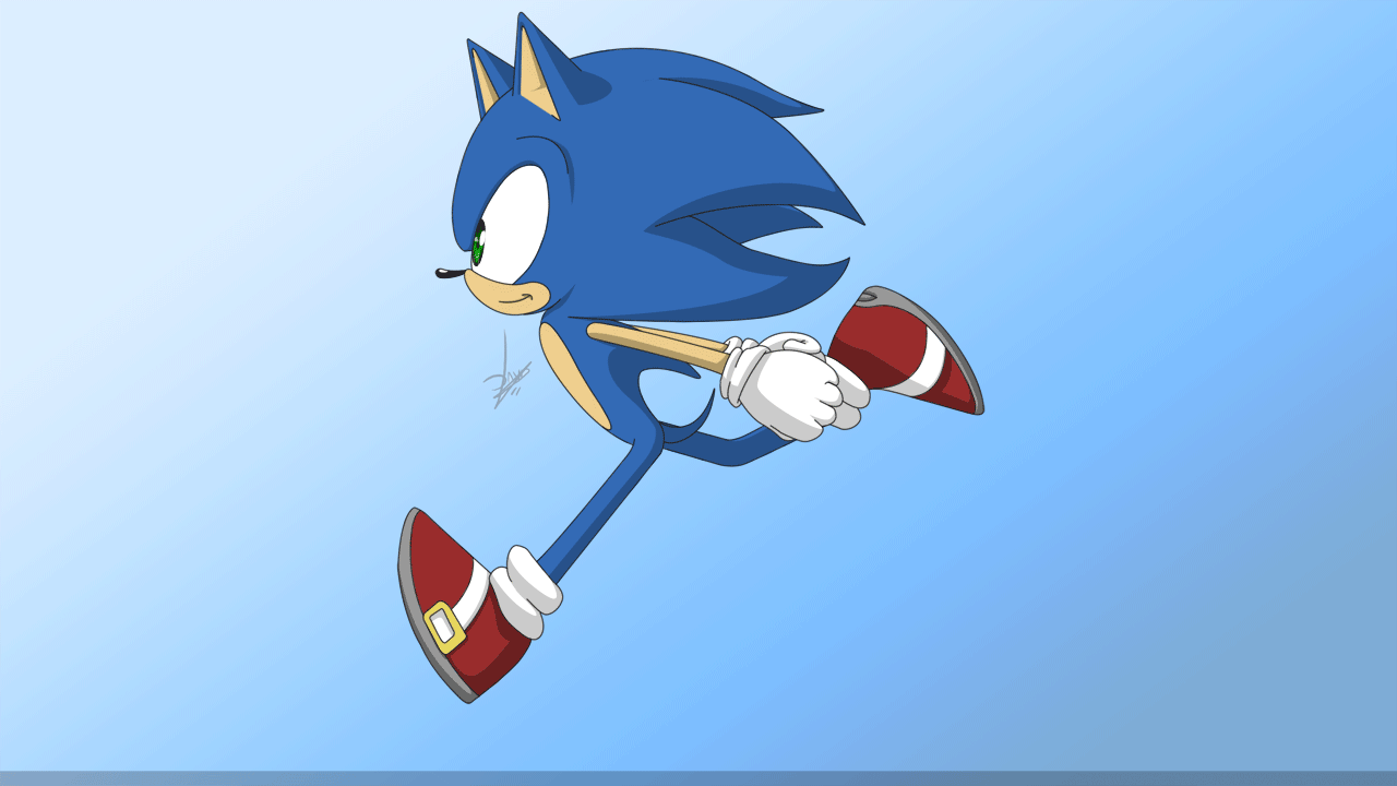 Live wallpaper Sonic drawn with a pencil DOWNLOAD FREE 1109709040