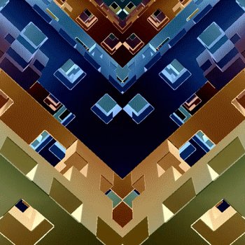 Kaleido-CGI: Animated Fractal Pattern - Gif Abyss